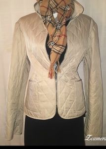 AUTHENTIC BURBERRY TAN QUILTED JACKET XL